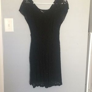 Black lace dress